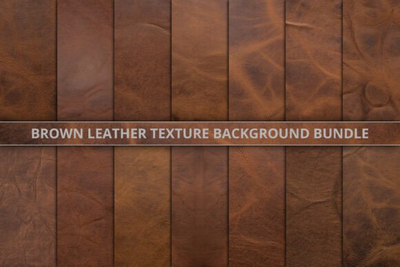 Download Brown Leather Texture Background Bundle - Text Collection