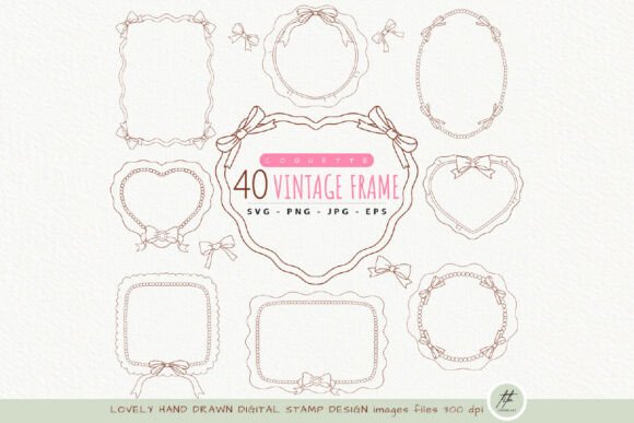 Download Coquette Frame Clipart - Art Collection