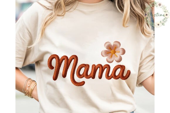 Download Mama Flower Embroidery PNG Clipart - Art Collection