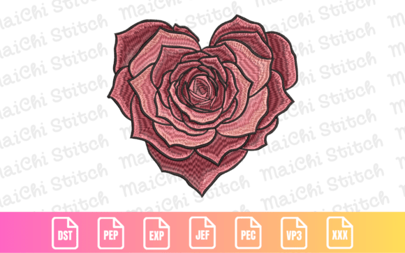 Download Romantic Rose Heart - Art Collection