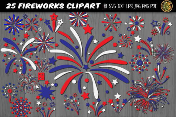 Download Independence Day Firework SVG 25 Clipart - Art Collection