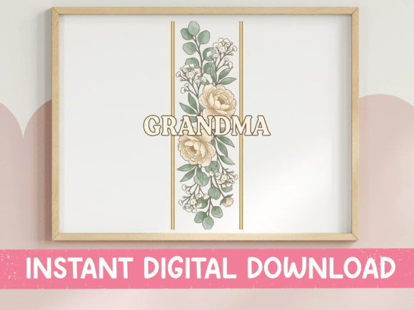 Download Grandma Floral Vertical Wall Art - Art Collection