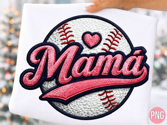 Download Mama Baseball Stitch Heart Patch PNG - Art Collection
