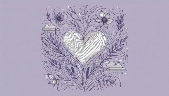 Download Heart in Lavender Storm - Art Collection