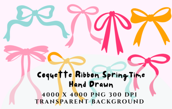 Download Coquette Ribbon Bow Spring Time Clipart - Art Collection