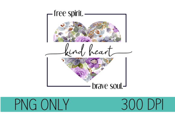 Download Kind Heart- Lavender Floral - Art Collection