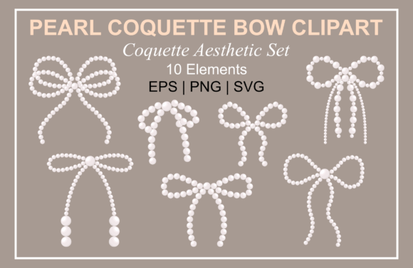 Download Pearl Coquette Bow Clipart - Art Collection