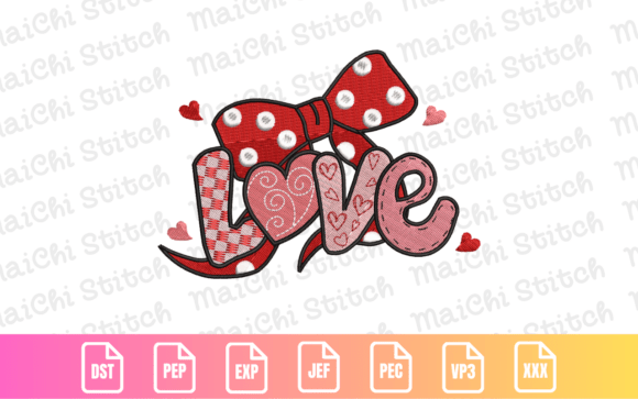 Download Romantic Bow &amp; Hearts - Art Collection