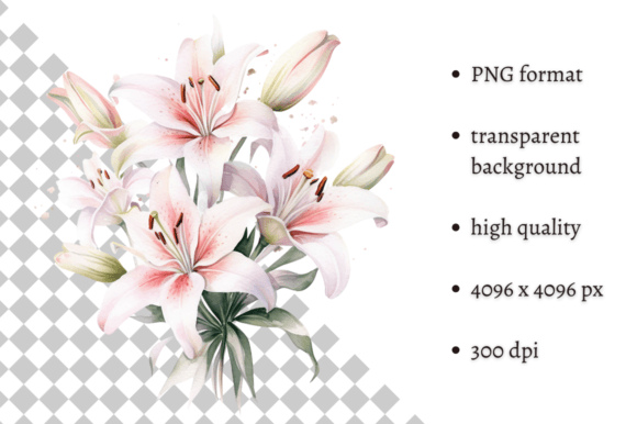 Download Watercolor Tiger Lilies Clipart - Art Collection