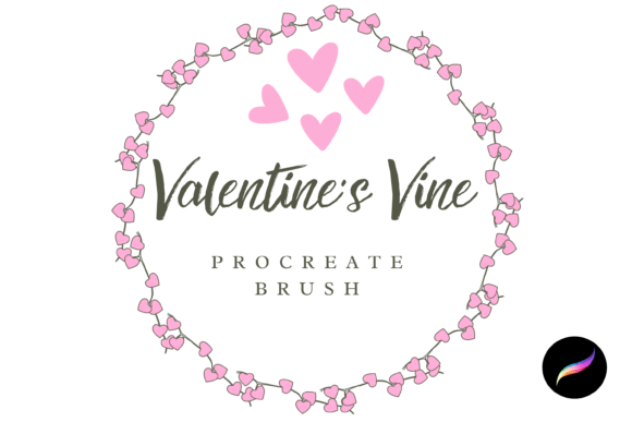 Download Procreate Valentines Heart Vine Brush - Art Collection