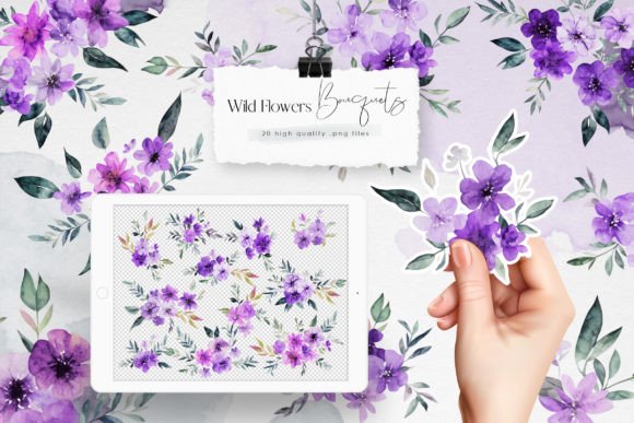 Download Wild Purple Flowers Clipart - Art Collection